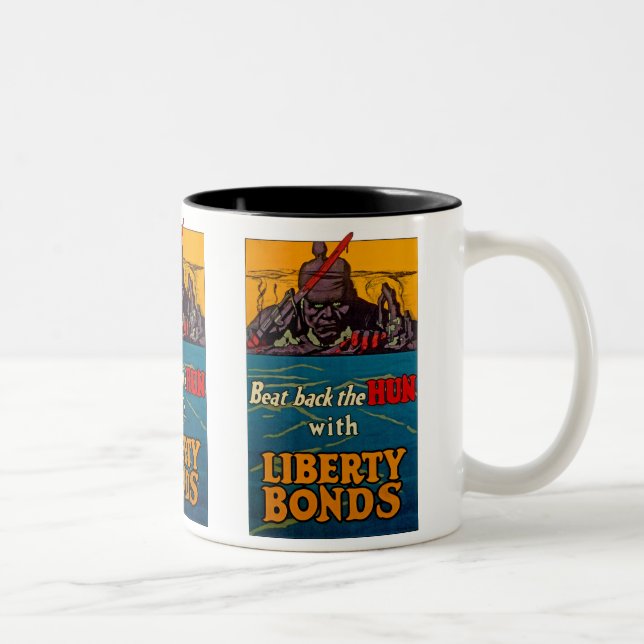 Beat Back The Hun Two-Tone Coffee Mug (Right)