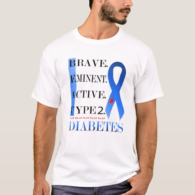 Beat Diabetes Tee Type 2 Diabetes Awareness Bulk (Front)