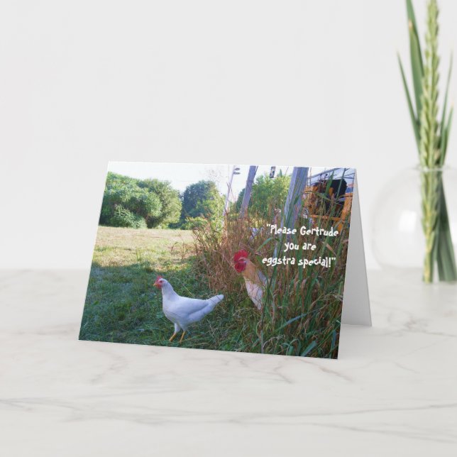 BEAT IT HERMAN EASTER  joke card (Front)