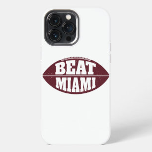 Beat Miami Vintage Aggie Football Gameday Saturday iPhone 13 Pro Max Case