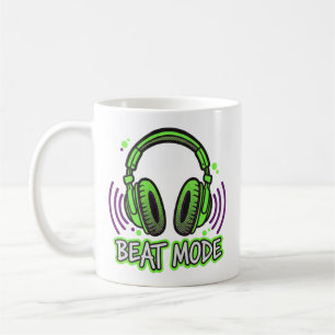 BEAT MODE    Power, Music & Motivation Grap Coffee Mug