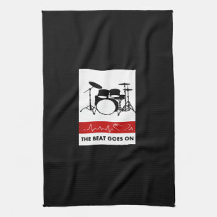 Beat of a Drummer's Heart Kitchen Towel