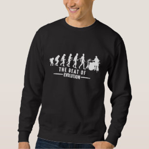 Beat Of Evolution Cool Drums Cymbals Percussion Be Sweatshirt
