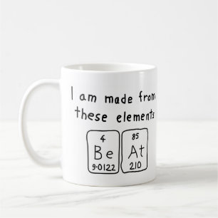 Beat periodic table name mug