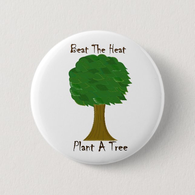 Beat the Heat 2 Inch Round Button (Front)