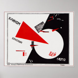 Beat the Whites with the Red Wedge Poster