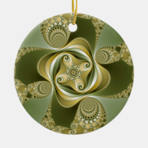 Beat This - Fractal Ceramic Ornament
