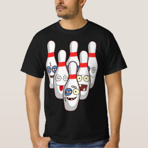 Beat Up Bowling Pins Cute Duckpins Playing Tee G