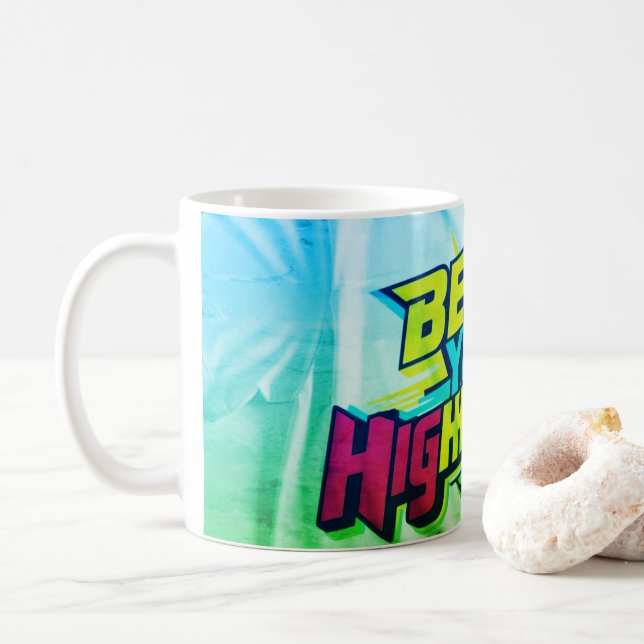 Beat Your Highs core Coffee Mug (With Donut)