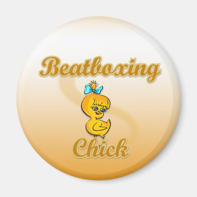 Beatboxing Chick Magnet (Front)