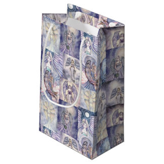 Beatiful Angels Collage Fantasy Art Small Gift Bag