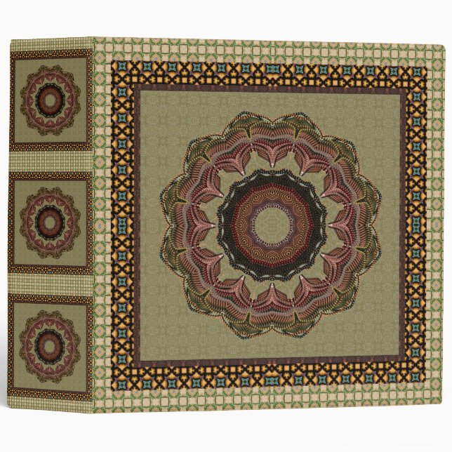 Beatiful Framed Green Star Binder (Front/Spine)