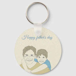 Beatiful Happy Father's day Keychain