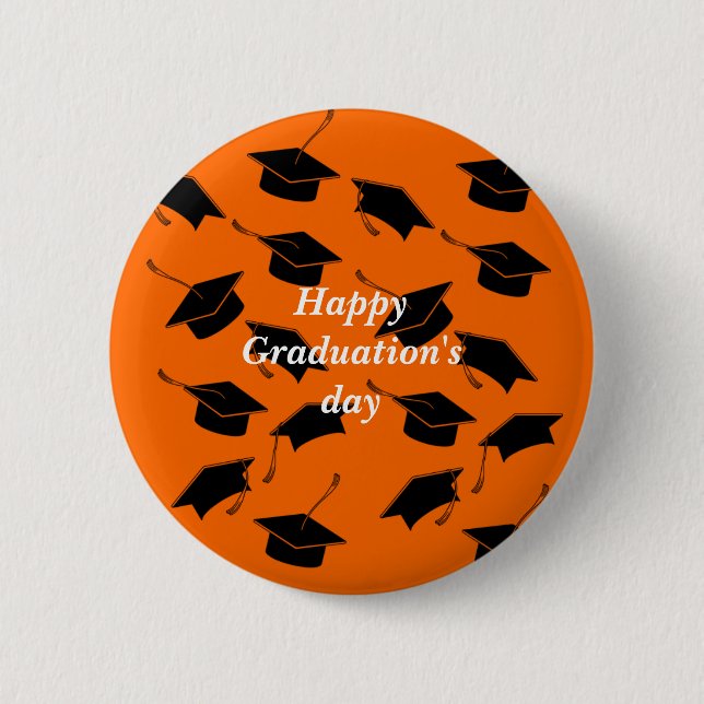 Beatiful Happy Graduations day  2 Inch Round Button (Front)