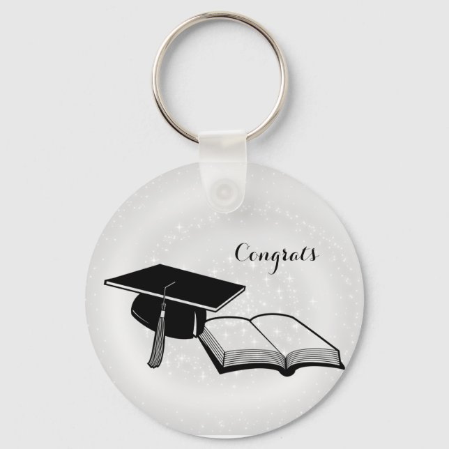 Beatiful Happy Graduations day   Keychain (Front)
