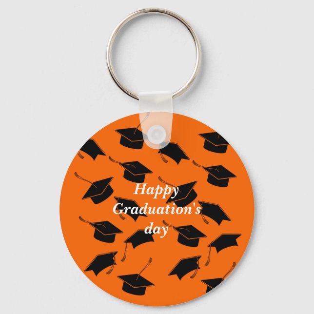 Beatiful Happy Graduations day  Keychain (Front)
