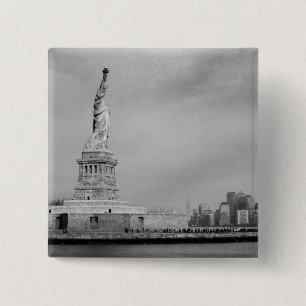 Beatiful NYC 2 Inch Square Button