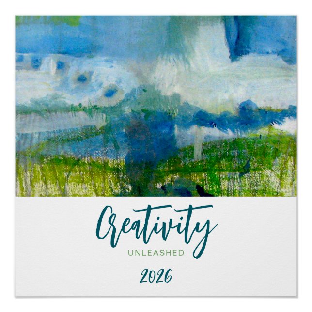 Beatiful poster to awaken your creativity  (Front)