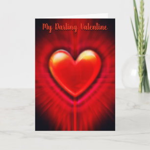 Beating Heart stylish custom Valentine's Card