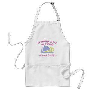 Beating You In Tennis Standard Apron