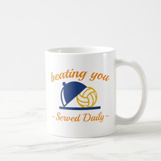 Beating You In Volleyball Coffee Mug (Right)