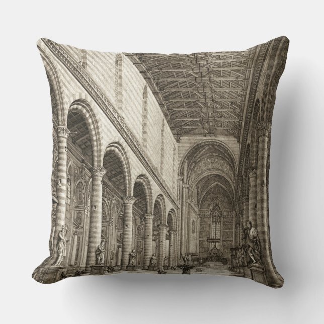 Beatissimo Padre c1650 Throw Pillow (Front)