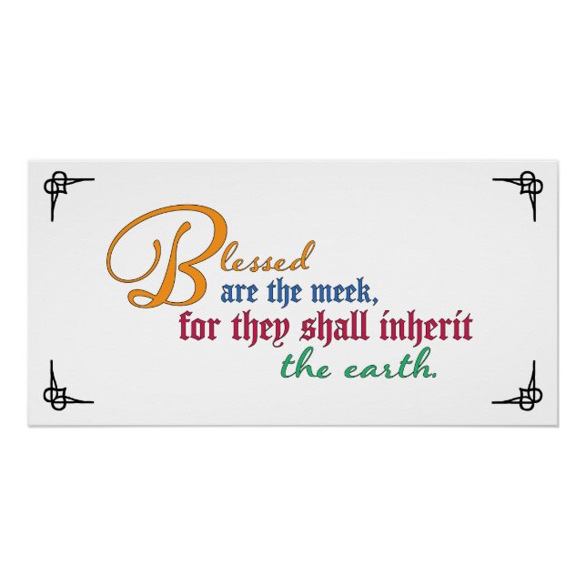 Beatitude: Blessed are the meek Poster (Front)