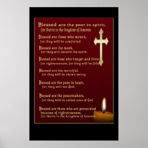 Beatitudes Christian gifts Poster
