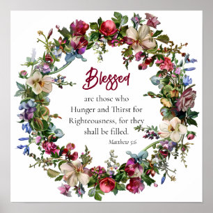 Beatitudes Series Blessed Righteousness Print     