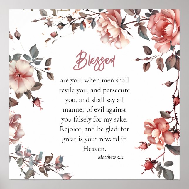 Beatitudes Series Reward in Heaven Print           (Front)