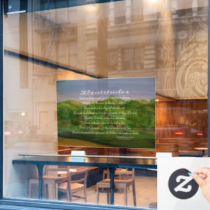 Beatitudes Window Cling