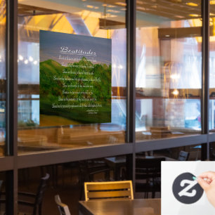 Beatitudes Window Cling