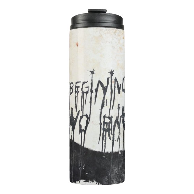 Beatles ashram thermal tumbler (Front)