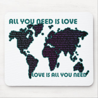 Beatles World All You Need Is Love Mouse Pad