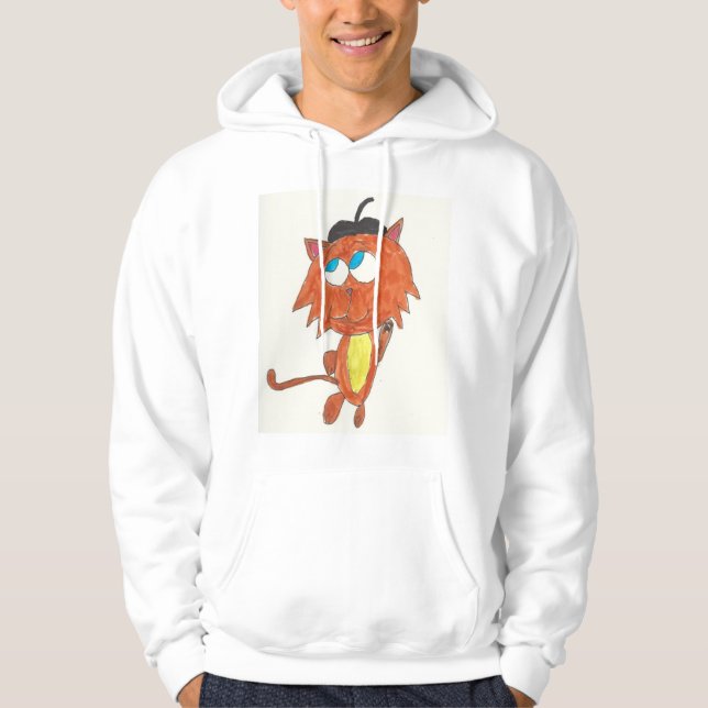 Beatnik Kitten Hoodie (Front)