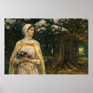 Beatrice by John William Waterhouse Poster