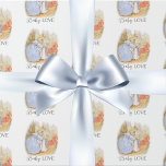 Beatrix Potter Bunny Baby Love Wrapping Paper<br><div class="desc">Sweet Beatrix Potter Baby Love wrapping paper with a white background. So cute.  Perfect for baby shower gifts.</div>