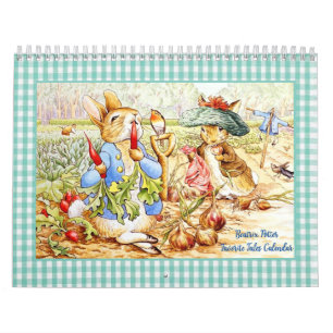 Beatrix Potter Calendar Two Page Medium Size