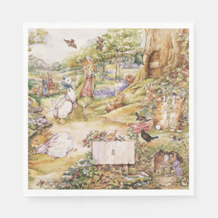 Beatrix Potter Cute Peter and Friends Napkin
