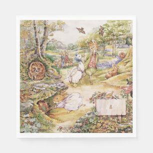 Beatrix Potter Cute Peter and Friends Napkin