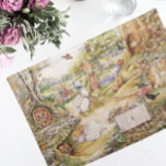 Beatrix Potter Cute Peter and Friends Placemat<br><div class="desc">These favourite characters of Beatrix Potter stories are a favourite for little ones. This image features English garden greenery amidst a forest setting with many of Peter's friends and neighbours. Jemima Puddleduck,  Flopsy Mopsy,  and Cottontail and many others will make meal time a pleasure.</div>