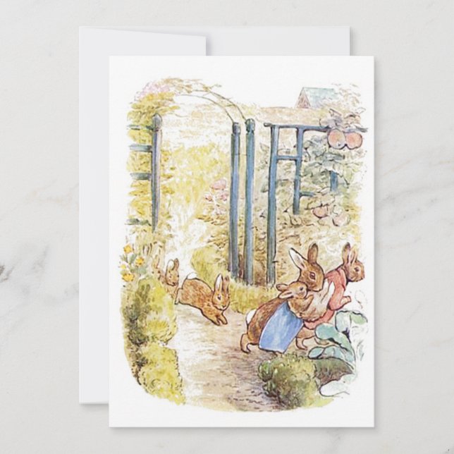 Beatrix Potter Invitation de fête d'anniversaire (Devant)