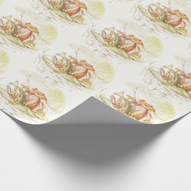 Beatrix Potter Jeremy Fisher Wrapping Paper (Corner)