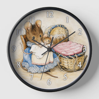 Beatrix Potter Mother Mouse Clock