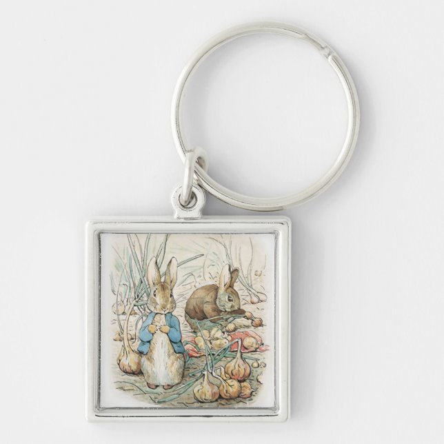 Beatrix Potter Peter Rabbit And Benjamin Bunny Keychain (Front)