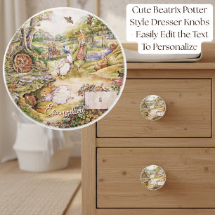 Beatrix Potter Peter the Rabbit and Friends Ceramic Knob