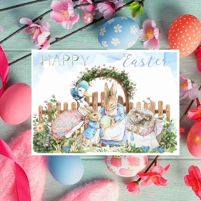 Beatrix Potter Peter the Rabbit Easter Card (Creator Uploaded)