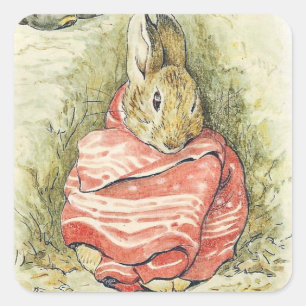 Beatrix Potter Rabbit Square Sticker