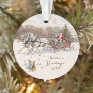 Beatrix Potter Rabbits et Snowman Noël