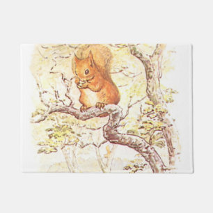 Beatrix Potter Squirrel Illustration Doormat